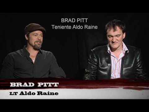 Película Malditos Bastardos - Entrevista a Quentin Tarantino, Brad Pitt y Elvis Mitchell Subtitulado