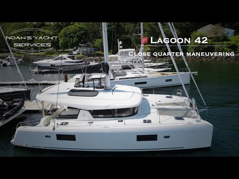 Lagoon 42 Catamaran | Close Quarter Maneuvering - SOLO!