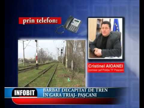 Barbat decapitat de tren in Gara Triaj- Pascani