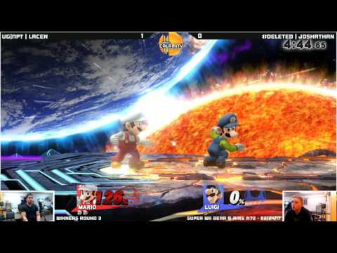 WBB #72  Joshathan (Luigi) vs UGNPT|  Lacen (Mario) - Winners Round 3 Smash 4 Singles