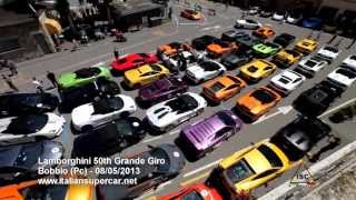 preview picture of video 'Lamborghini 50th anniversary - Grande Giro - Day 1 - N°1/3'