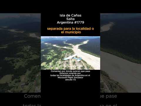 Isla de Cañas, Salta desde el Microsoft Flight Simulator #isladecañas #salta #argentina #msfs2024