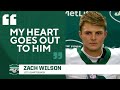 Jets QB Zach Wilson speaks on Aaron Rodgers after Overtime victory over Bills | CBS Sports