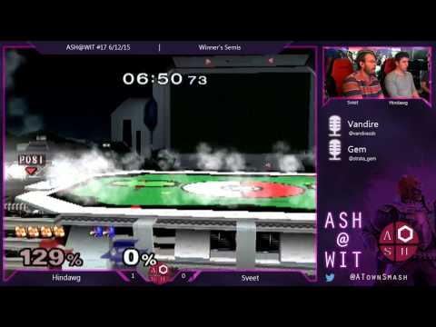 Melee Winner's Semis ASH@WIT 6/12/15 - Sveet (Fox) vs Hindawg (Falco)