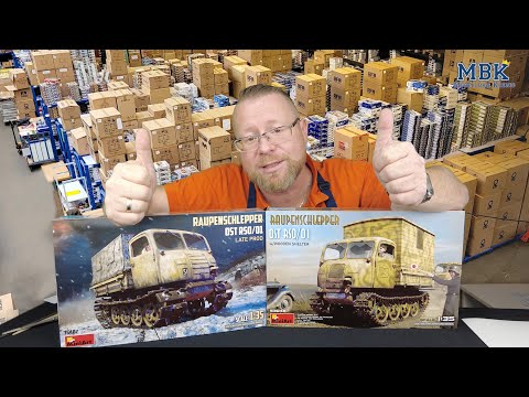 MBK packt aus #1291 - 1:35 Raupenschlepper Ost RSO/01 late & w/wooden shelter (MiniArt 35482, 53048)
