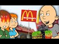 Classic Caillou Misbehaves At McDonalds Grounded