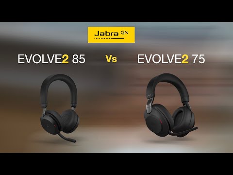 Jabra Evolve2 75 Vs Evolve2 85 | Wireless Office Headphones Headset with Mic | Compare | Difference
