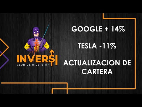 Actualización de cartera, GOOGLE mas 14% y TESLA menos 11%