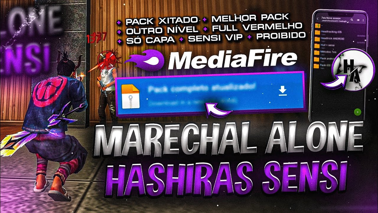 NOVA!! SENSI DO MARECHAL ALONE 😈🔥 PACK HASHIRAS SENSI - SENSI DO NAWT - MELHOR SENSIBILIDADE