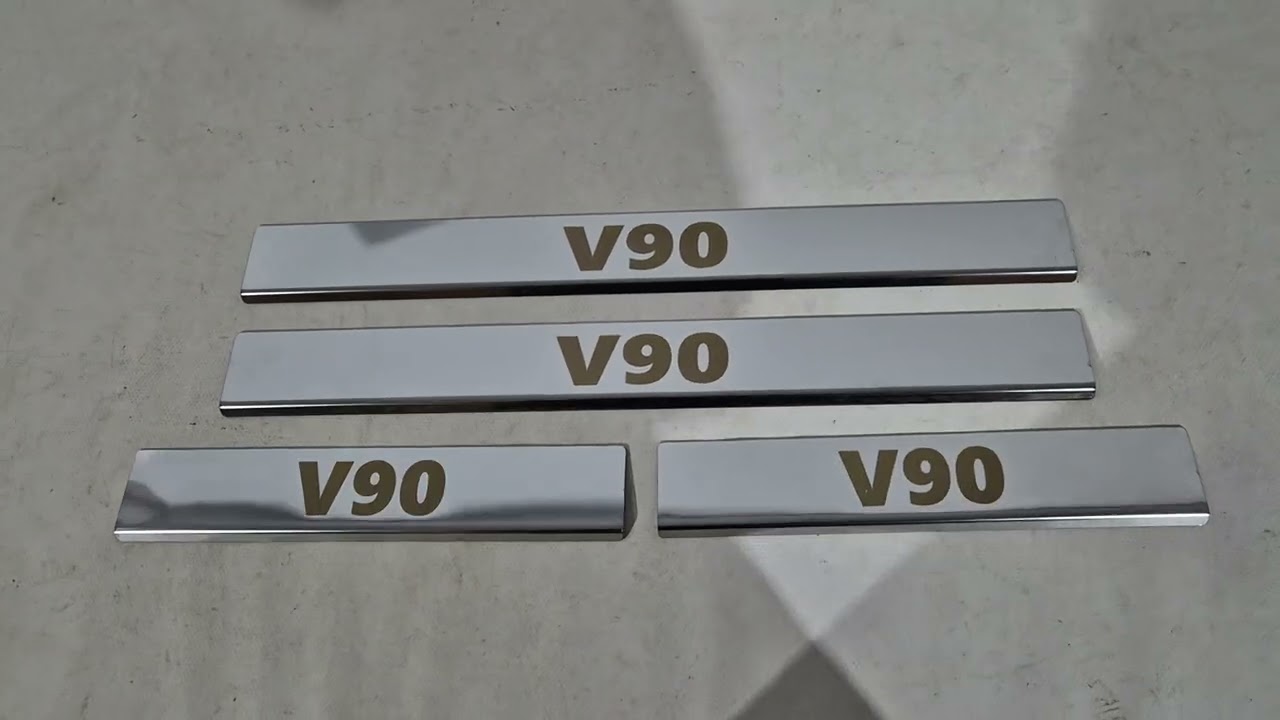 Накладки на пороги Carmos (4 шт, нержавейка) Video 1