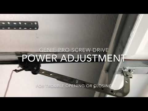 Genie garage door opening or closing problem fix