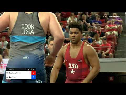 125 Kg Rr Rnd 2 Gable Steveson Minnesota Regional Training Center Vs Adam Coon Cliff Keen Wrestlin