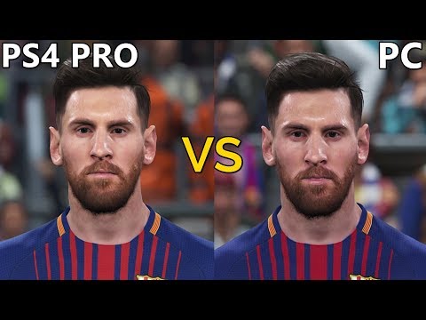 PES 2018 Graphics Comparison (PS4 Pro vs PC)