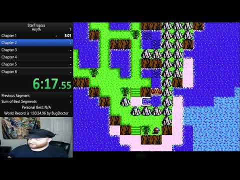 Startropics Any% Speedrun in 1:35:55