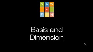 Linear Algebra 4.5 Basis and Dimension