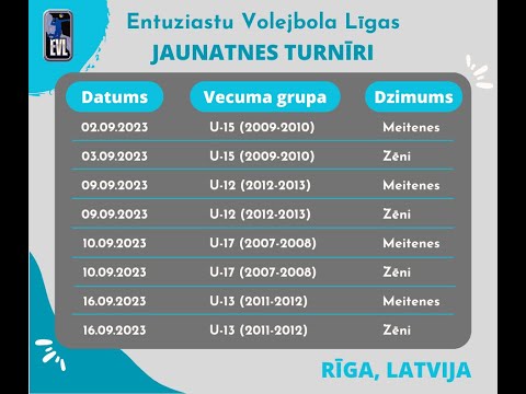 EVL kausa izcīņa U15 meitenēm 02.09.2023 - 1.laukums