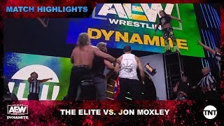 Moxley vs. Omega ends with a major AEW brawl between The Elite and Inner Circle