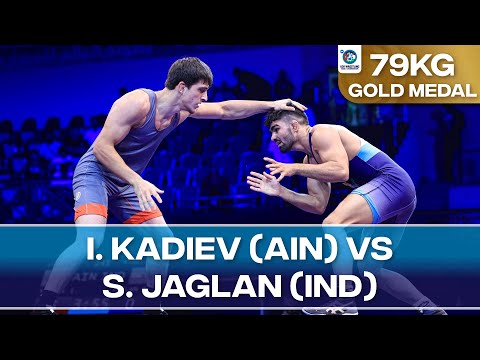 Ibragim KADIEV (AIN) vs. Sagar JAGLAN (IND) | FS 79Kg | Gold Medal