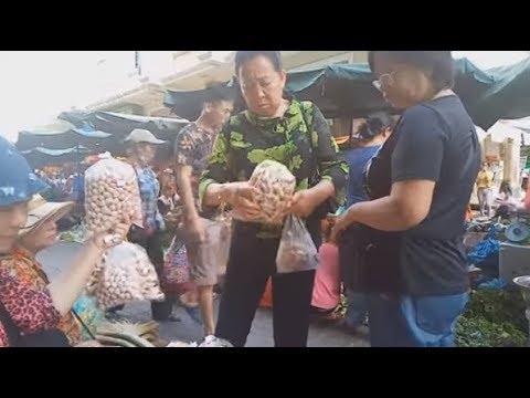 Fresh Market Food And Eating Breakfast In Market - Amazing Foods - Phnom Penh Street Food