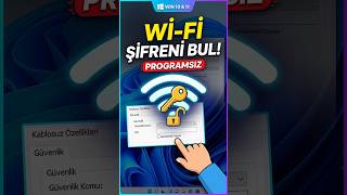Windows 10 & 11 Wi-Fi Şifresi Öğrenme (Programsız)