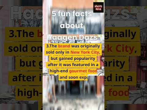 5 fun facts about Haagen Dazs#shorts#shortsfeed#haagendazs