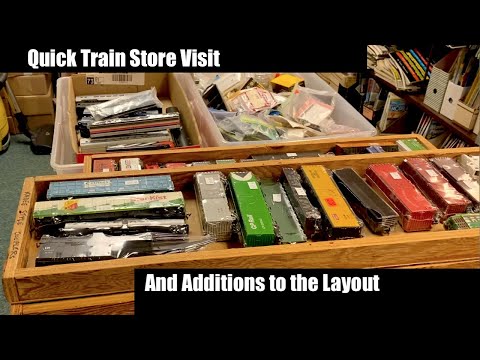 Short Trip to the Train Store and Additions to the Layout
