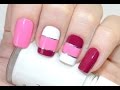 Valentine Nail Art using Striping Tape | Дизайн ногтей со Скотч ...