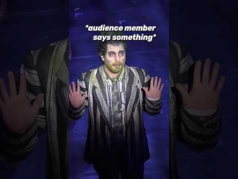 What happens when the audience interrupts? pt. 2 - Beetlejuice Musical Tour - Justin Collette