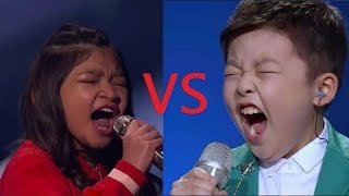Angelica Hale vs Jeffrey Li  -  Let&#39;s hit those high notes
