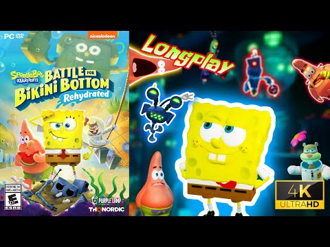 SpongeBob Battle for Bikini Bottom REHYDRATED - Longplay (100%) [4K]