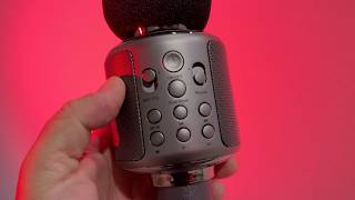 Wireless Bluetooth Karaoke Microphone, Built-in Loud Speaker for 10H Playback, Add Reverb/Duet Mode