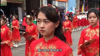 潮汕农村民俗活动，女孩子个个堪比空姐漂亮，紫霞仙子现身表演 video