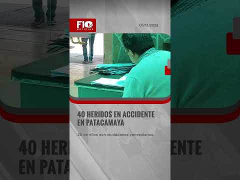 Accidente en Patacamaya deja 40 heridos, la mitad son venezolanos | #F10Bolivia #F10Noticias