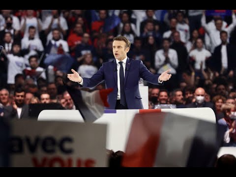 فرنسا ماكرون يدافع عن حصيلة عهدته في تجمع انتخابي حاشد قبل أسبوع من الدور الأول للاقتراع الرئاسي