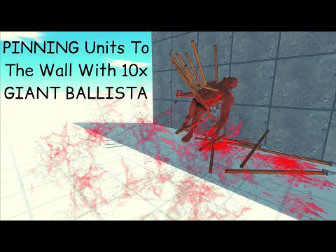PINNING Units To The Wall With 10x GIANT BALLISTA ARBS |Animal Revolt Battle Simulator