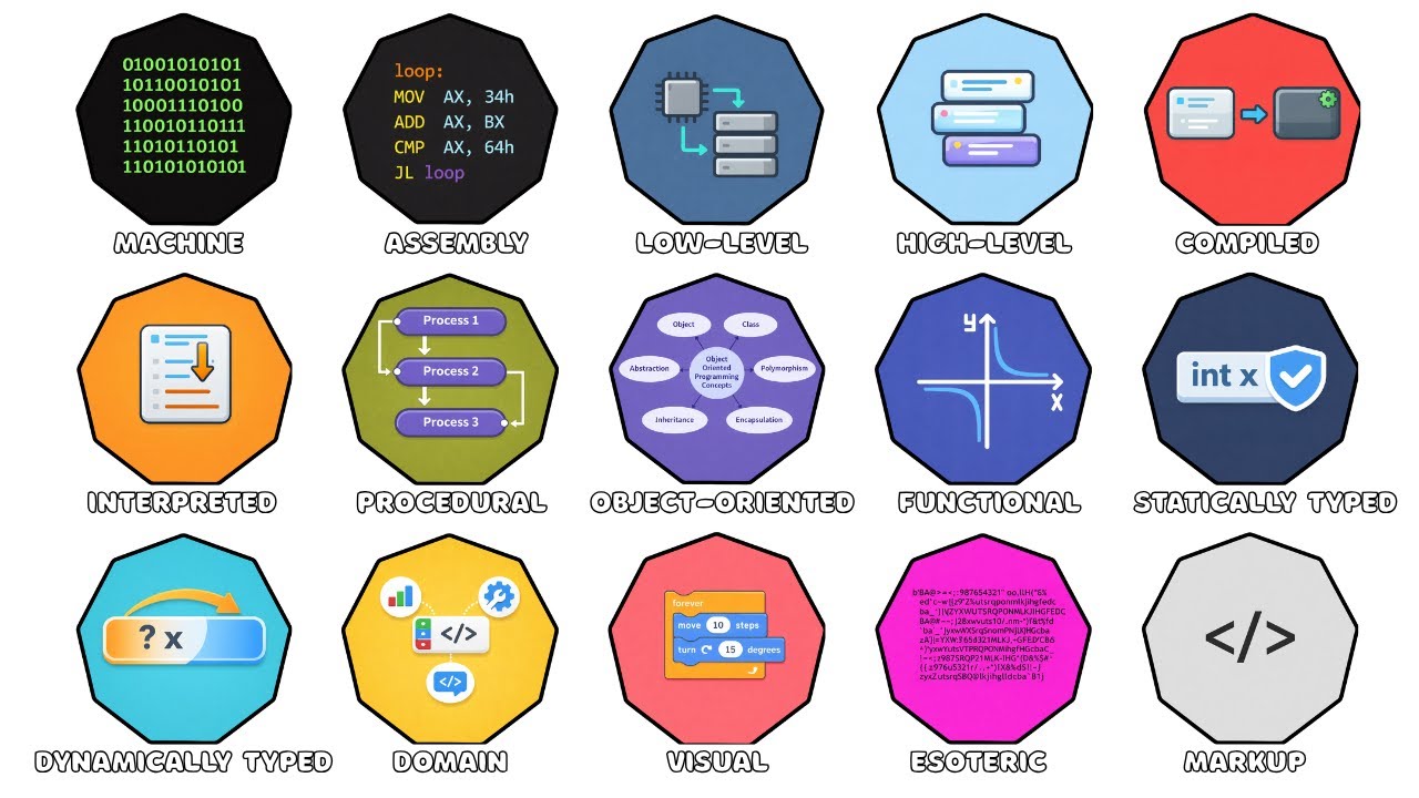 Every Type of Programming Language Explained in 5 minutes