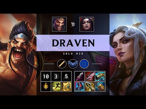 Draven Mid vs LeBlanc - EUW Diamond Patch 25.09