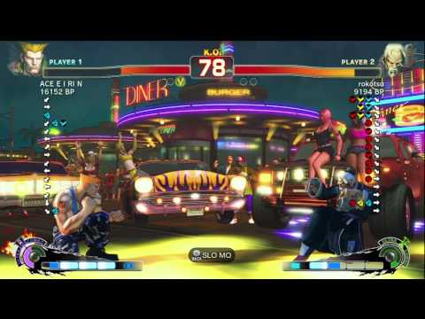 ACE・EIRIN [Guile] vs rokotsu [Gen] SSF4 Japanese Online Ranked Matches - TRUE-HD