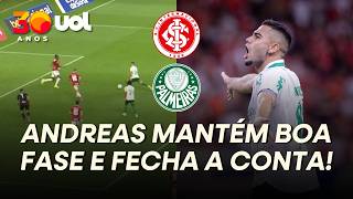 PALMEIRAS ROUBA BOLA DO INTERNACIONAL E ANDREAS PEREIRA FECHA A CONTA NO BEIRA-RIO; VEJA GOL