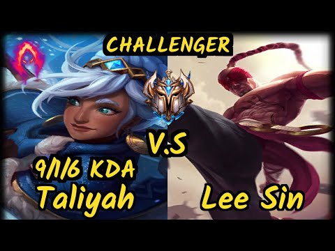 G2H Lamabear (TALIYAH) vs LEE SIN - 9/1/6 KDA JUNGLE CHALLENGER GAMEPLAY - EUW