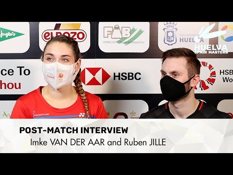 Ruben JILLE and Imke VAN DER AAR - Post-match interview after semifinals