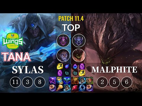 JAG TaNa Sylas vs Malphite Top - KR Patch 11.4