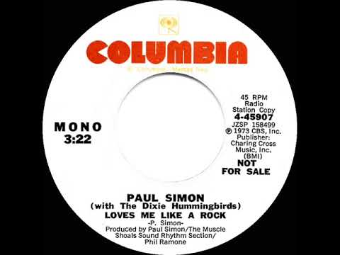 1973 Paul Simon - Loves Me Like A Rock (mono radio promo 45)