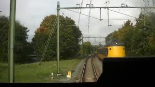 preview picture of video '[cabinerit] A train driver's view: Deventer - Zwolle,  E-Loc 1700, 14-Oct-2014.'
