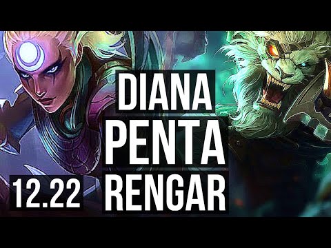 DIANA vs RENGAR (JNG) | Penta, Legendary, 13/4/9 | EUW Diamond | 12.22