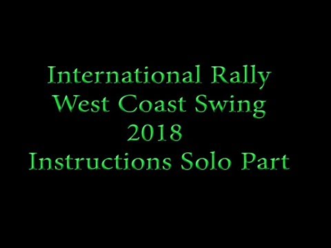 International Rally West Coast Swing 2018 Solo