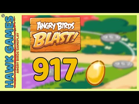 Angry Birds Blast Level 917 - 3 Stars Walkthrough, No Boosters