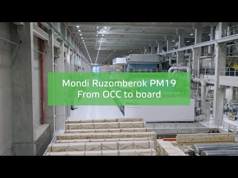Mondi Ružomberok PM19 - From OCC to board