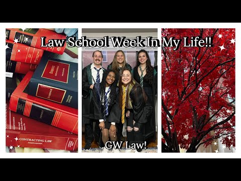 LAW SCHOOL WEEK IN MY LIFE! || GW LAW, Law School Environment, Bar Review, Partying, Studying &more!