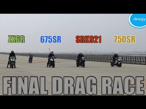 750SR vs 675SR | Drag Race | ZX6R | SRK921 | English |